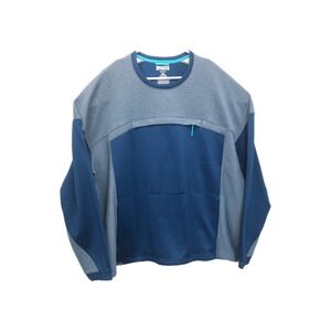 Duluth Trading Mens 2XL Blue Boundary Layer Fleece‎ Sweatshirt  Kangaroo Pocket